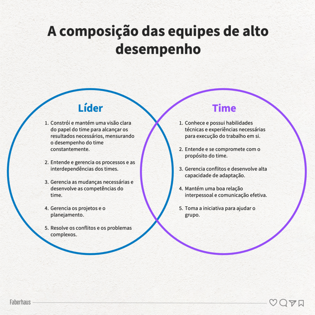 A composição das equipes de alto desempenho