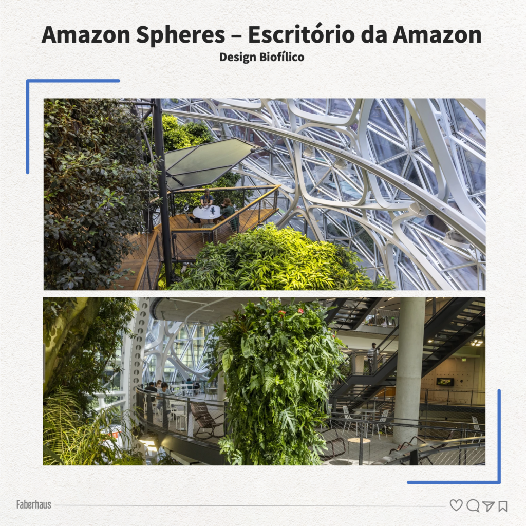 Amazon Spheres – Escritório da Amazon Design Biofílico