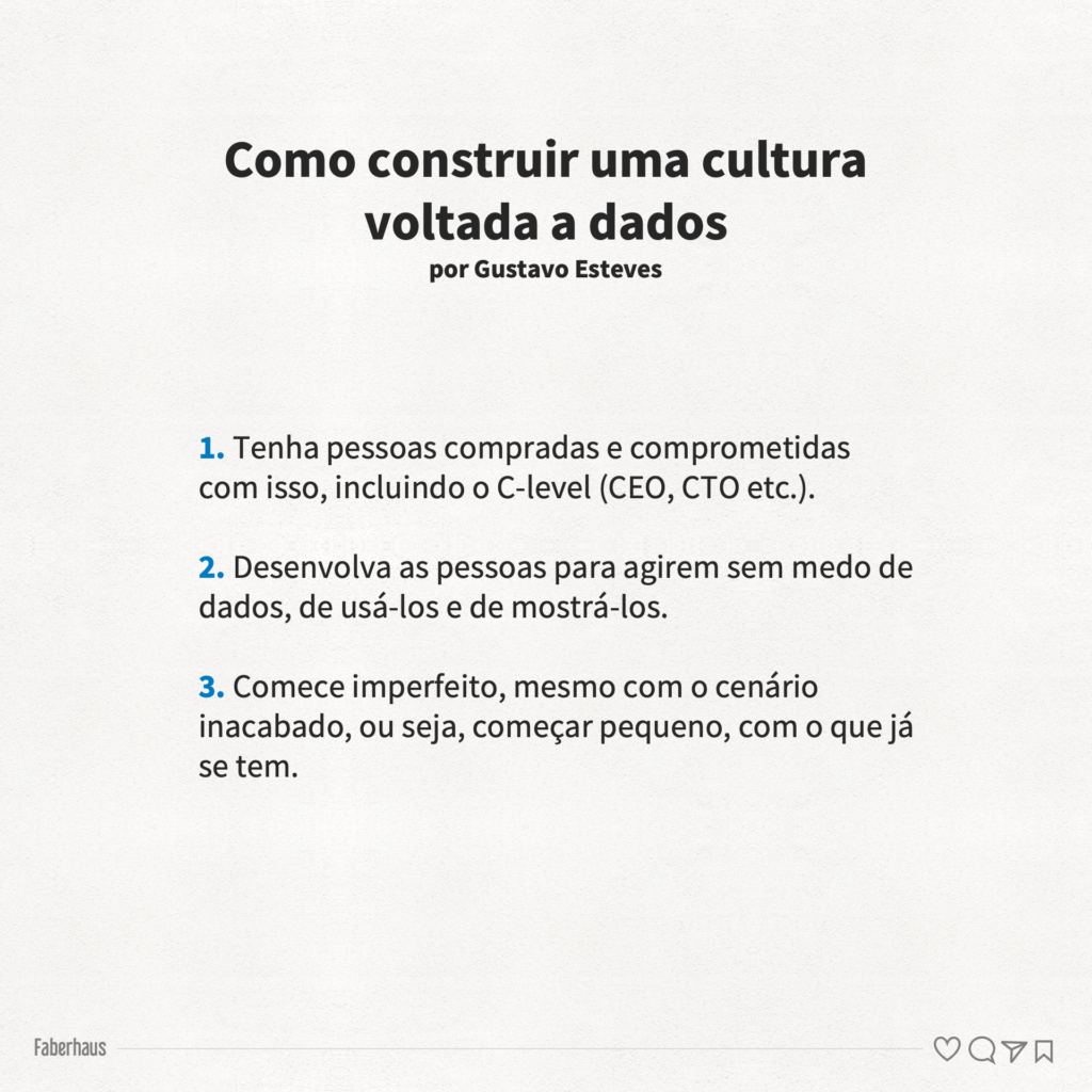 Como construir uma cultura voltada a dados por Gustavo Esteves