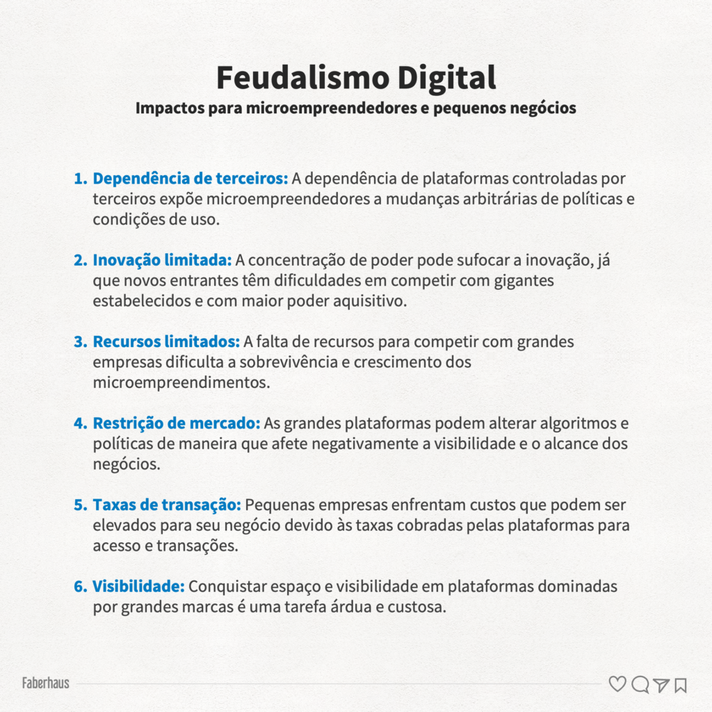 Feudalismo Digital Impactos para microempreendedores e pequenos negócios